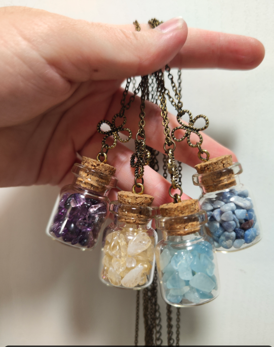 Natural Crystal in a Petite Bottle