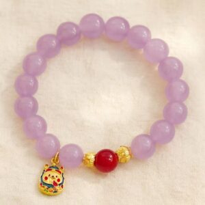 D51 Bead Bracelet: Purple Qi Rising from the East
