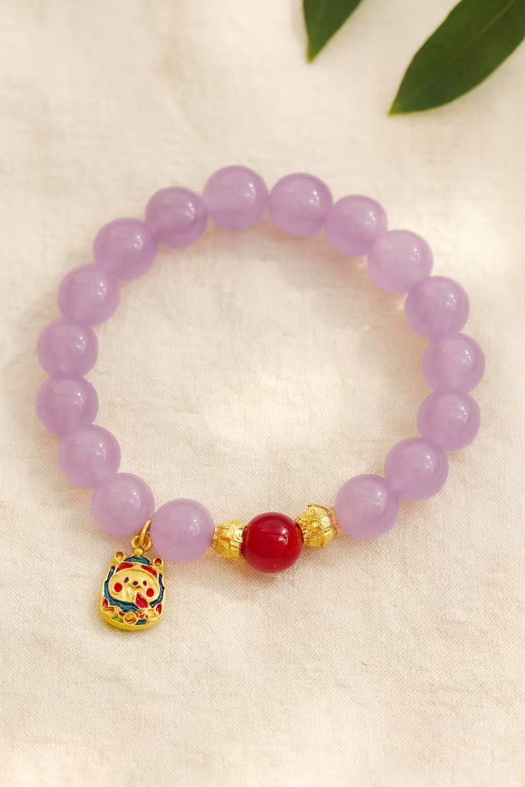 D51 Bead Bracelet: Purple Qi Rising from the East
